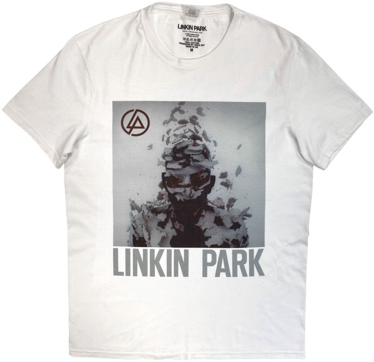 Linkin Park - Living Things Cover Art Heren Tshirt - XL - Wit