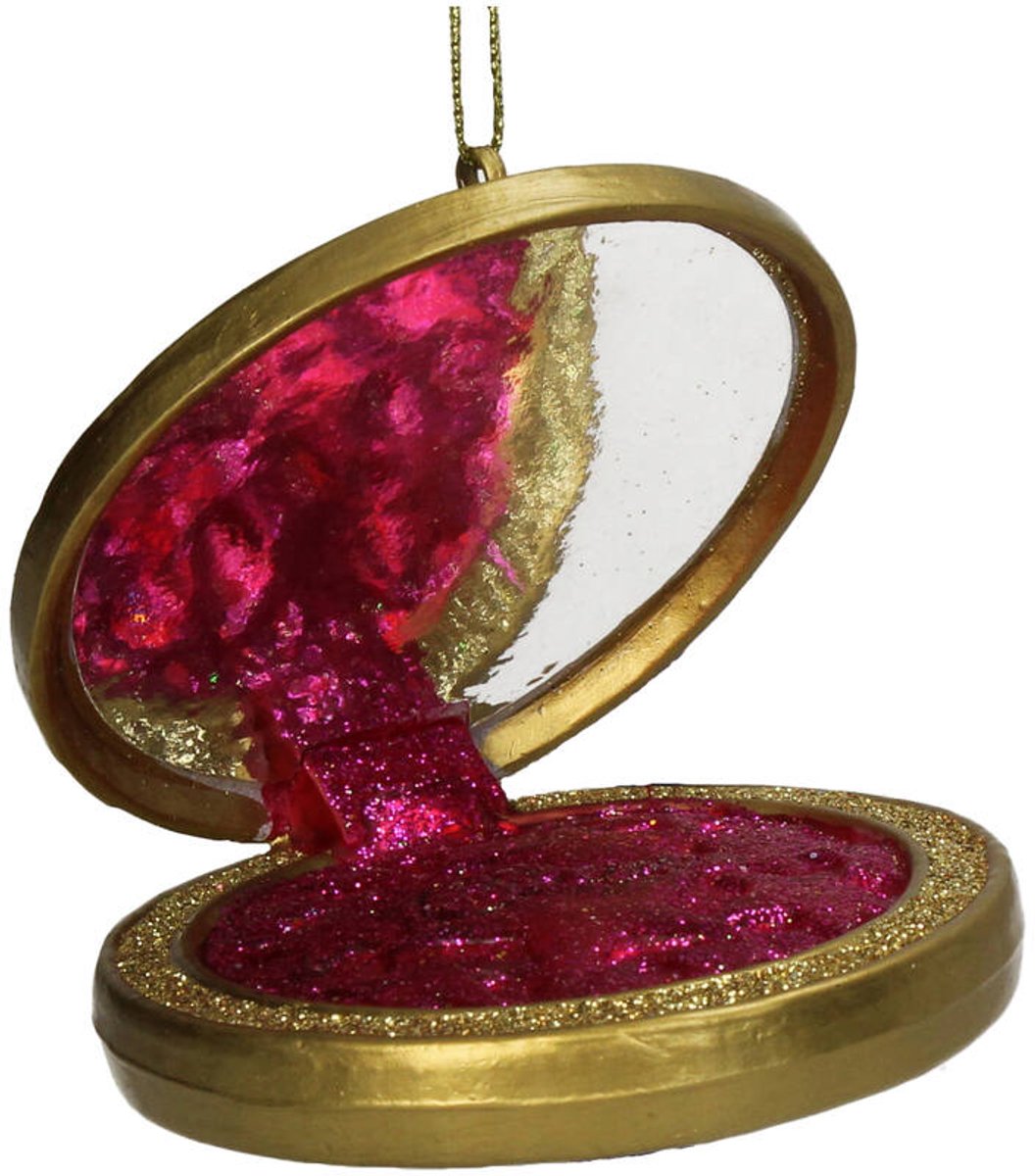 HD Collection Kerstornament Blush Goud Glas 7,6 cm – Kersthanger – Kerstboom Decoratie