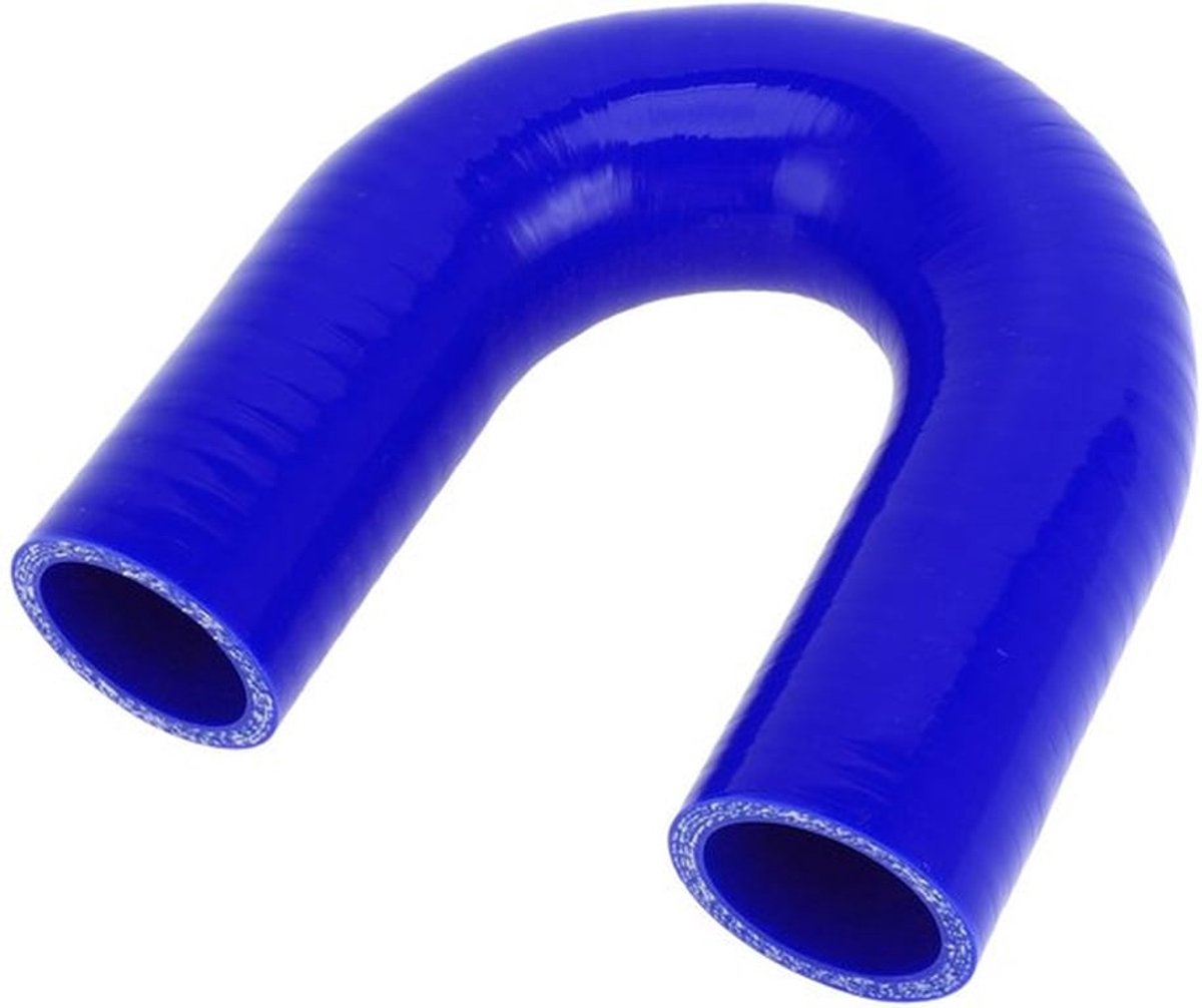 Koelmiddelslang 35 mm ID - Siliconenslang - Blauw - 180 graden - Meerlaags weefsel - Temperatuurbestendig tot 300℃