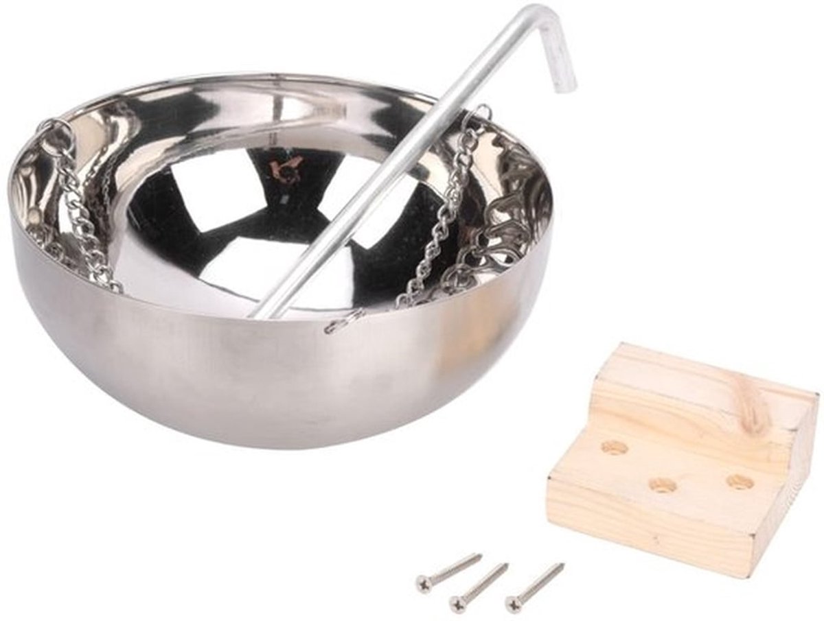 Watris Veiyi 20 cm verdamperschaal sauna, sauna-accessoires, aromaschaal voor sauna, geschikt voor het bewaren van etherische oliën of zoutkristallen
