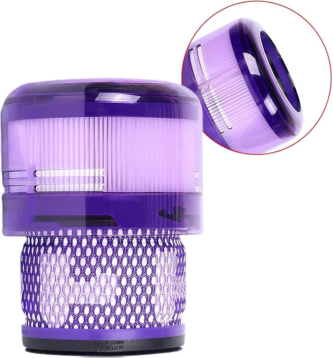 Stofzuigerfilter compatibel met Dyson Omni-glide+ | Omni-glide, SV19 stofzuiger - HEPA-filter paars - Promessa-Solutions