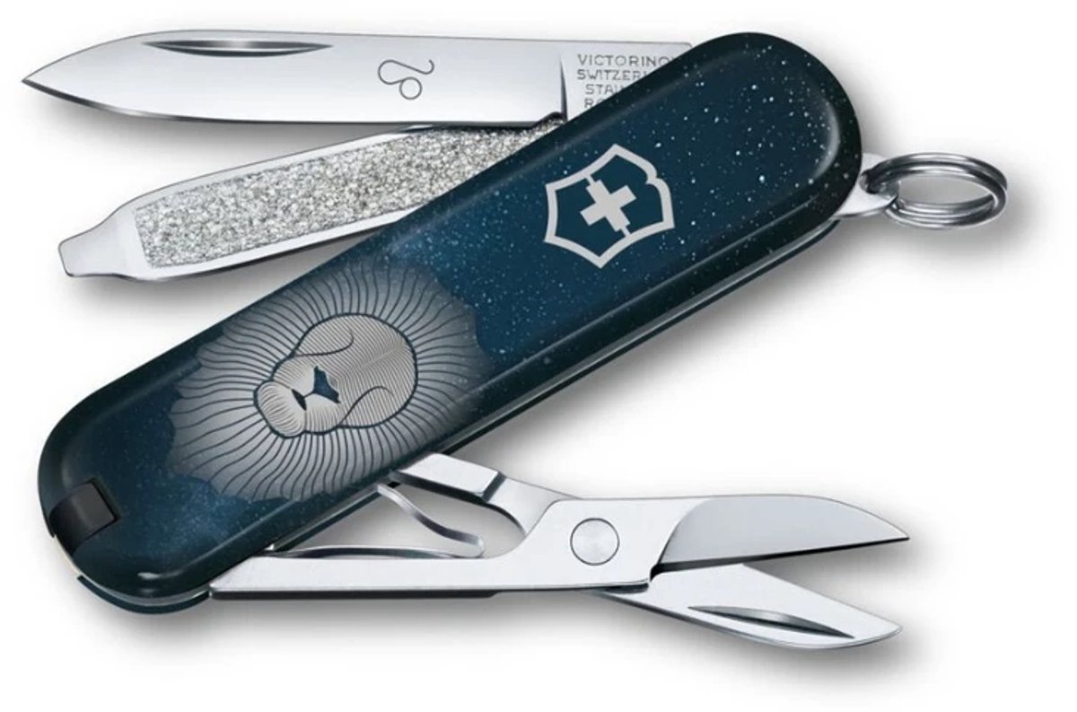 Victorinox Classic SD Zodiac Leeuw - zakmes - 58 mm - Leo sterrenbeeld - Zwitsers zakmes