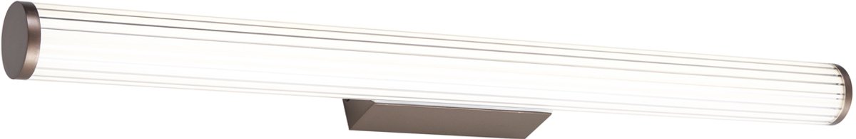 Qazqa led retro wandlamp met glas - Coco - brons, incl. 30W geintegreerde led, 3000K, warmwit, 9.4cm, IP44, ideaal als home-office, kantoor en
