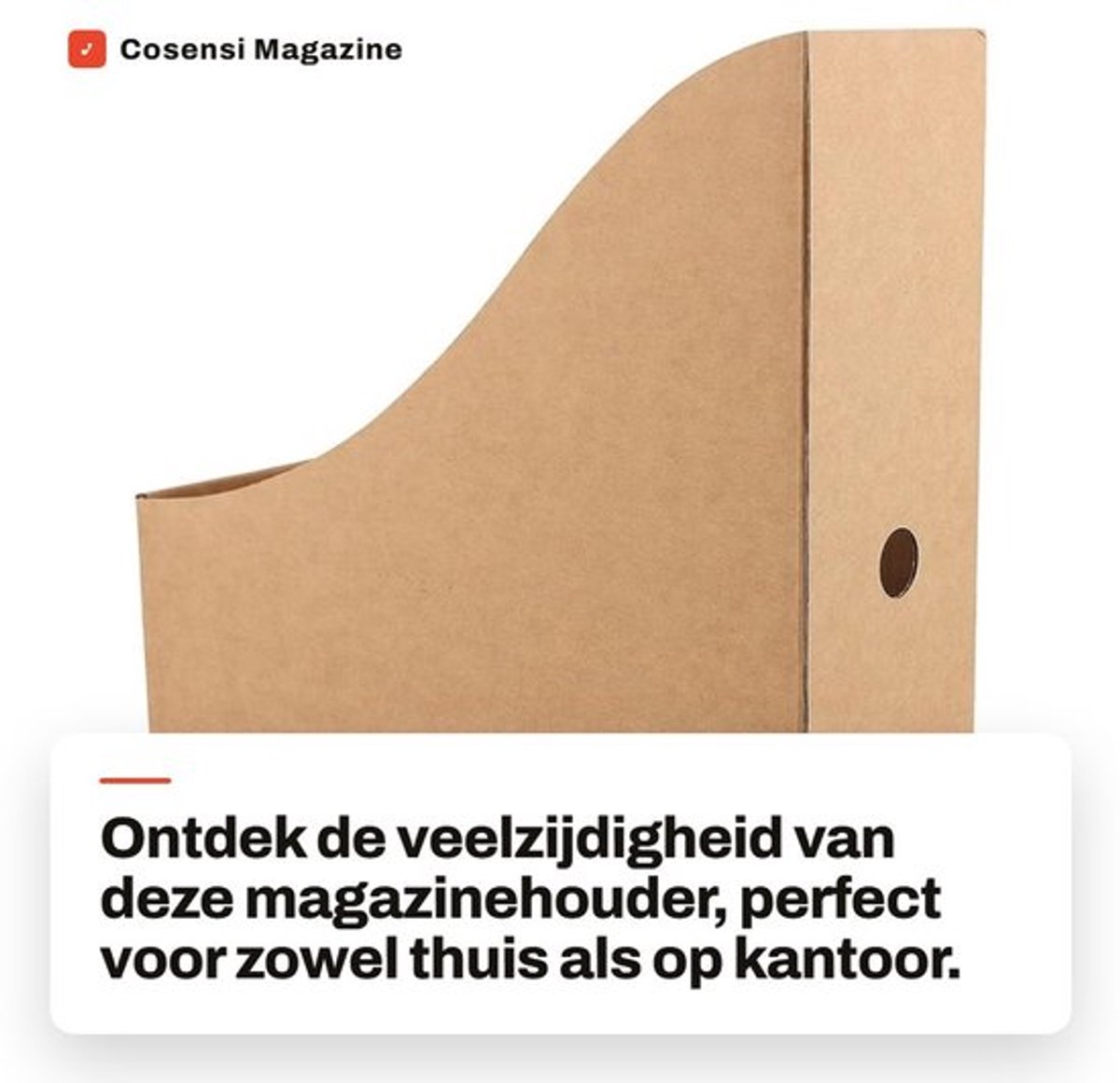 Magazinehouder 15 Stuks - Documenthouder A4 - Kartonnen Tijdschriftenhouder - Opbergfolder - Kantoorbenodigdheden - Eenvoudig opvouwbaar