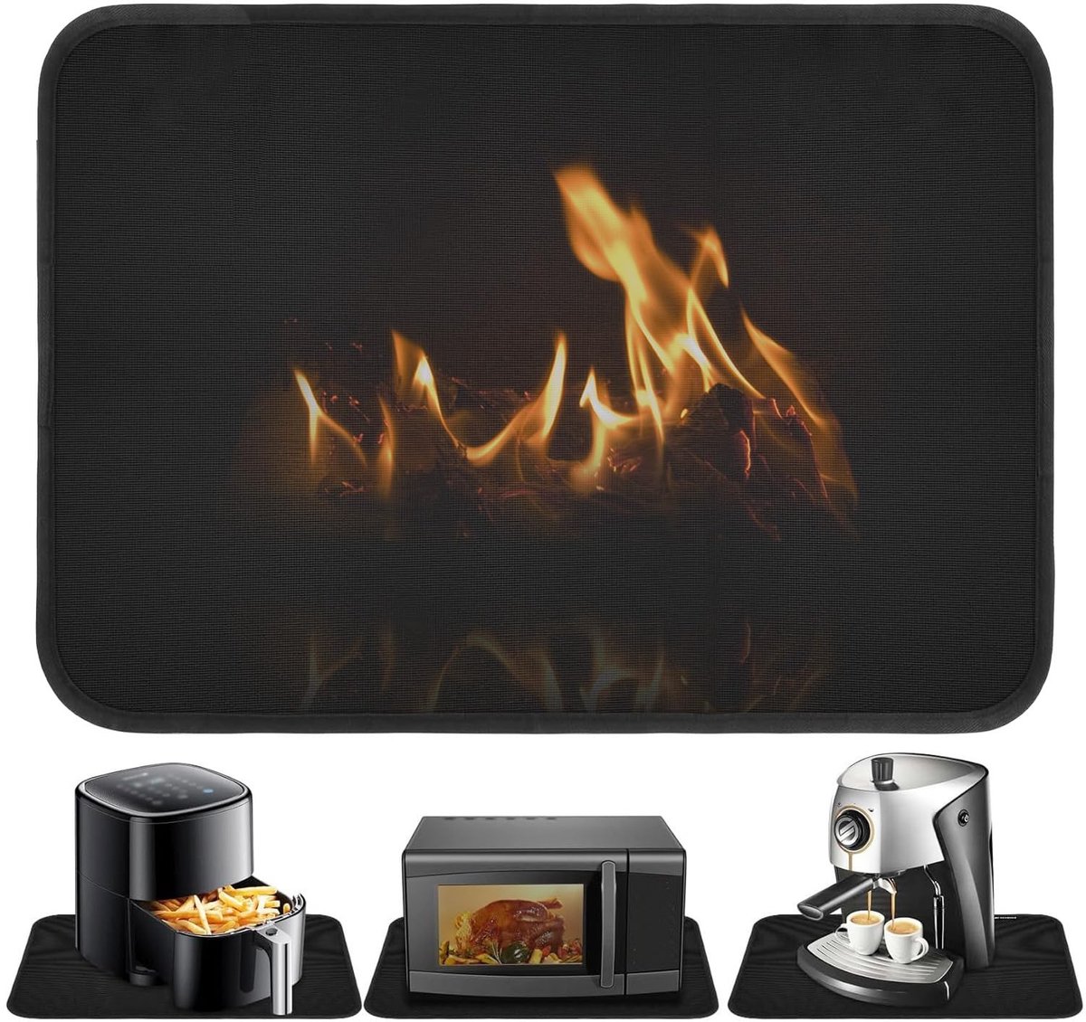 Solidchoice - Hittebestendige Mat voor Airfryer, Antislip en Waterdicht