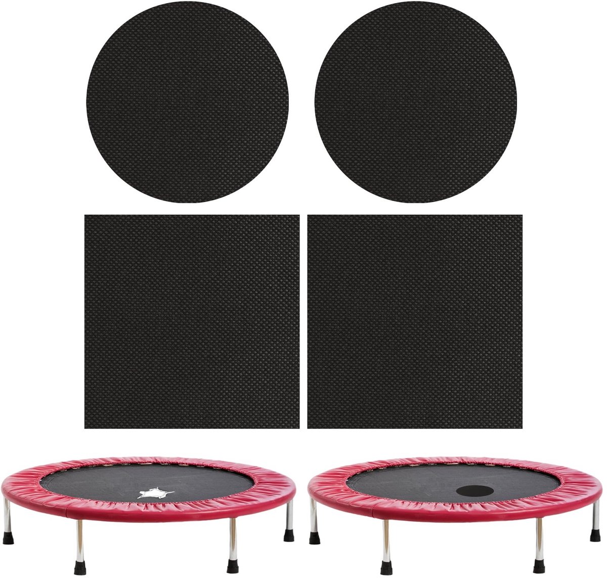 Solidchoice - Trampoline Reparatiekit - 4 Stuks Zelfklevende Patches