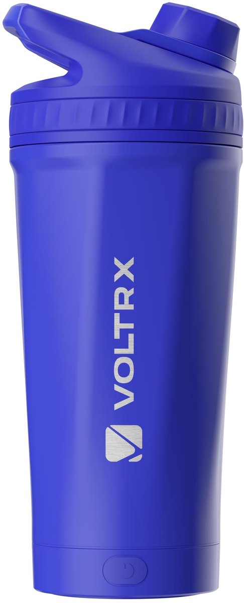 Solidchoice - RVS Shaker met USB-C Oplaadfunctie voor Eiwitshakes in Chrome