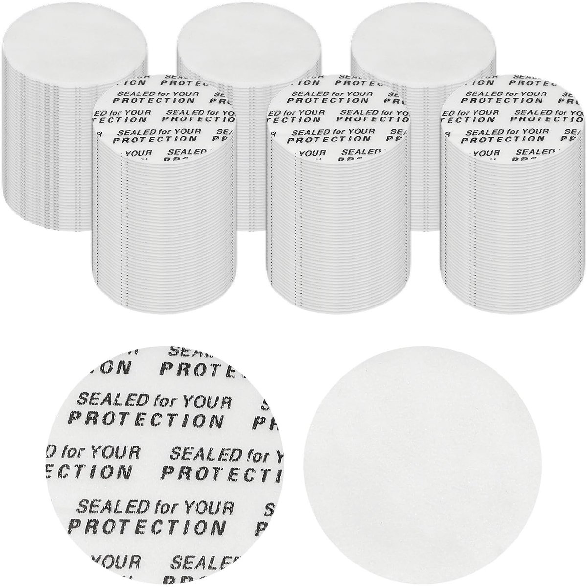 Solidchoice - Schuimrubberen Deksels 26 mm, Zelfklevend, 300 Stuks