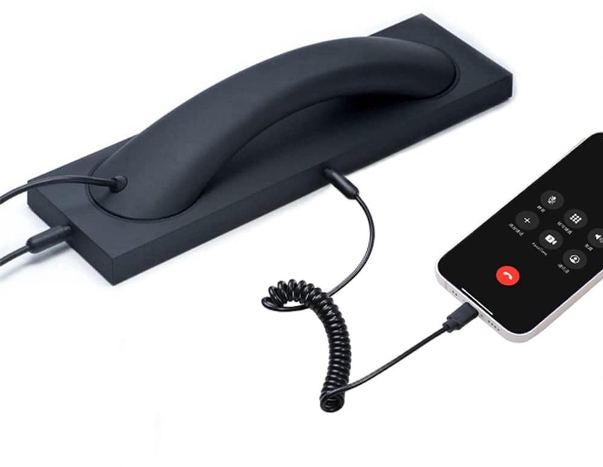 Solidchoice - Retro Hoofdtelefoon met USB-C voor Mobiele Telefoon en Tablet