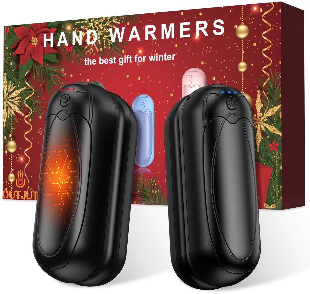 Solidchoice - Oplaadbare Handwarmers 7500mAh met 3 Warmte-instellingen