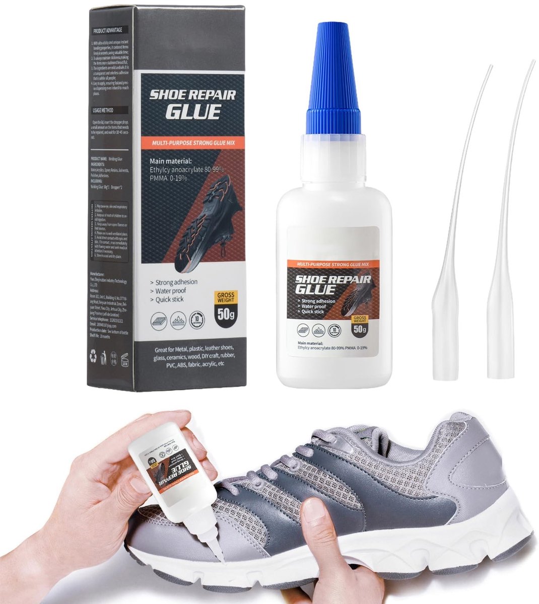 Solidchoice - Transparante Waterdichte Schoenlijm 50ml