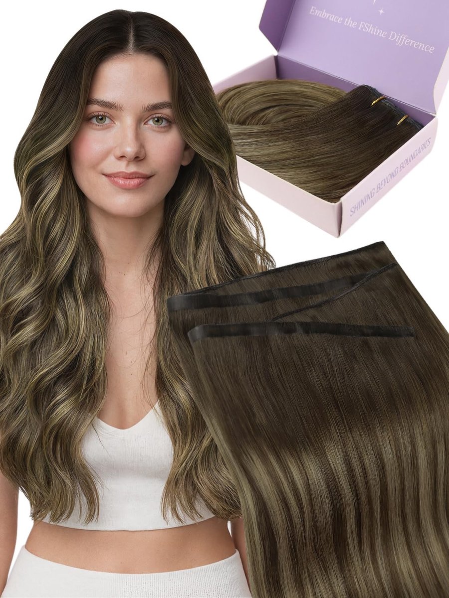 Solidchoice - Butterfly Weft Extensions van Echt Haar 40 cm