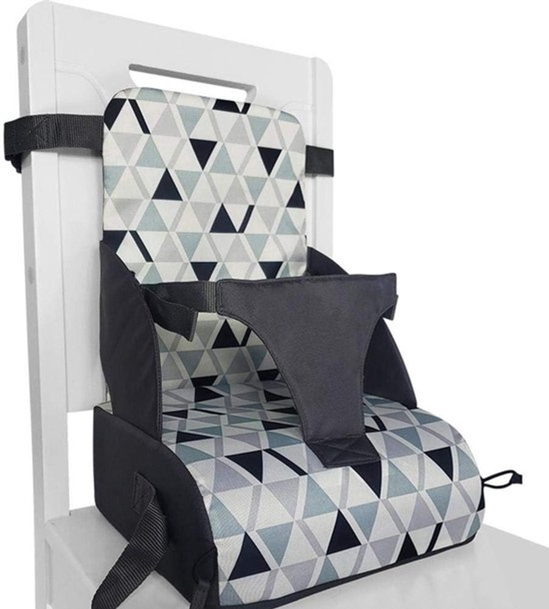 Verstelbare Baby Booster Stoel van Polyester met Dikke Kussen voor Kinderen van 6 Maanden tot 3 Jaar, 29x44x26cm
