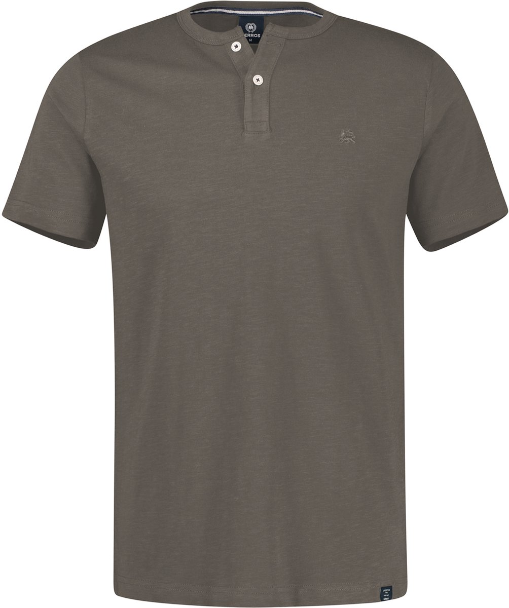 LERROS T-shirt met ronde hals, grote maten , Maat: 6XL , Kleur: BASALT GREY , 100% katoen