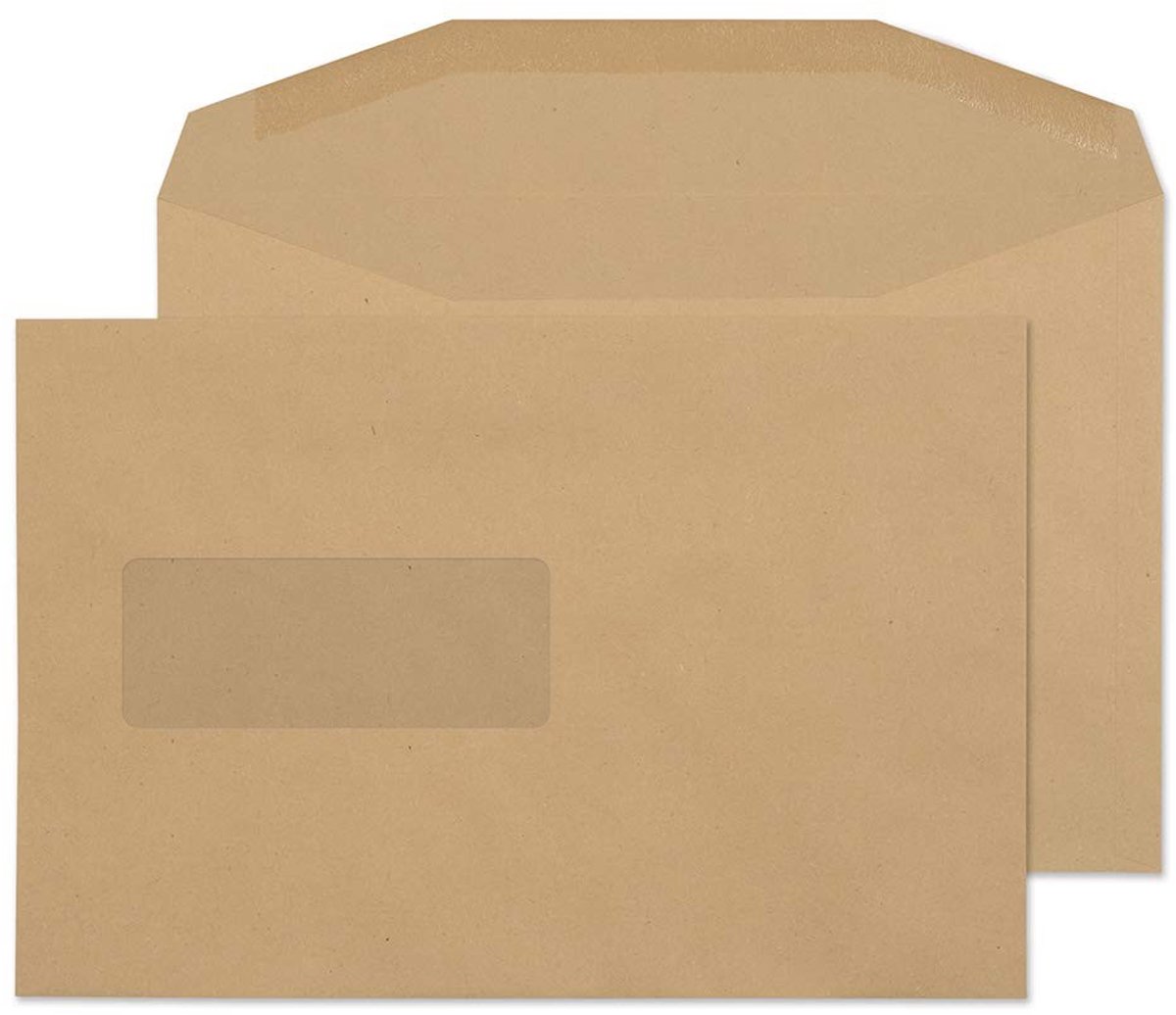 Solidchoice - C5+ Gommage Venster Enveloppen Manilla 500 Stuks