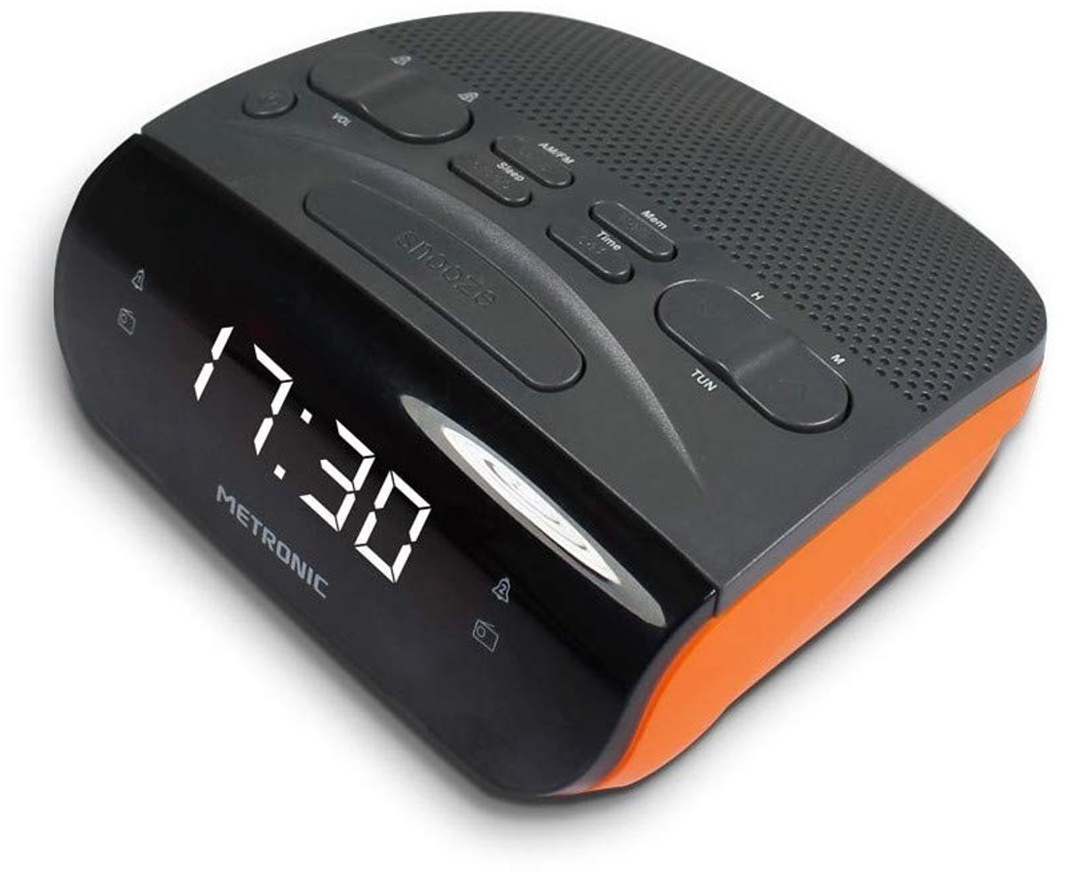 Solidchoice - Dual Alarm Klok Radio met AM/FM Tuner