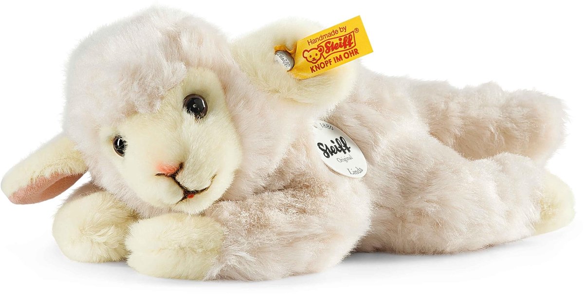 Solidchoice - Pluchen Schaap Linda, Zacht en Wasbaar, 22 cm