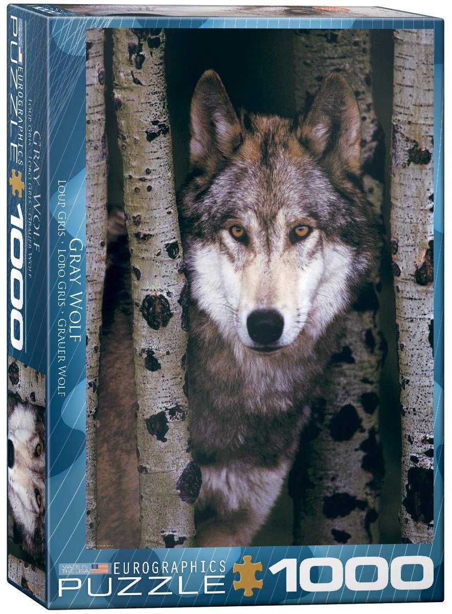 Solidchoice - Grey Wolf Puzzel van 1000 Stukken