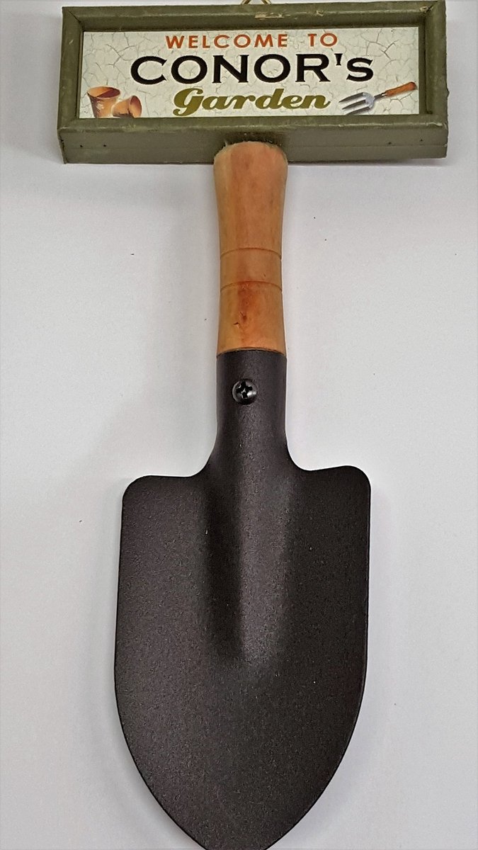 Solidchoice - Gepersonaliseerd Tuinbord met Schop