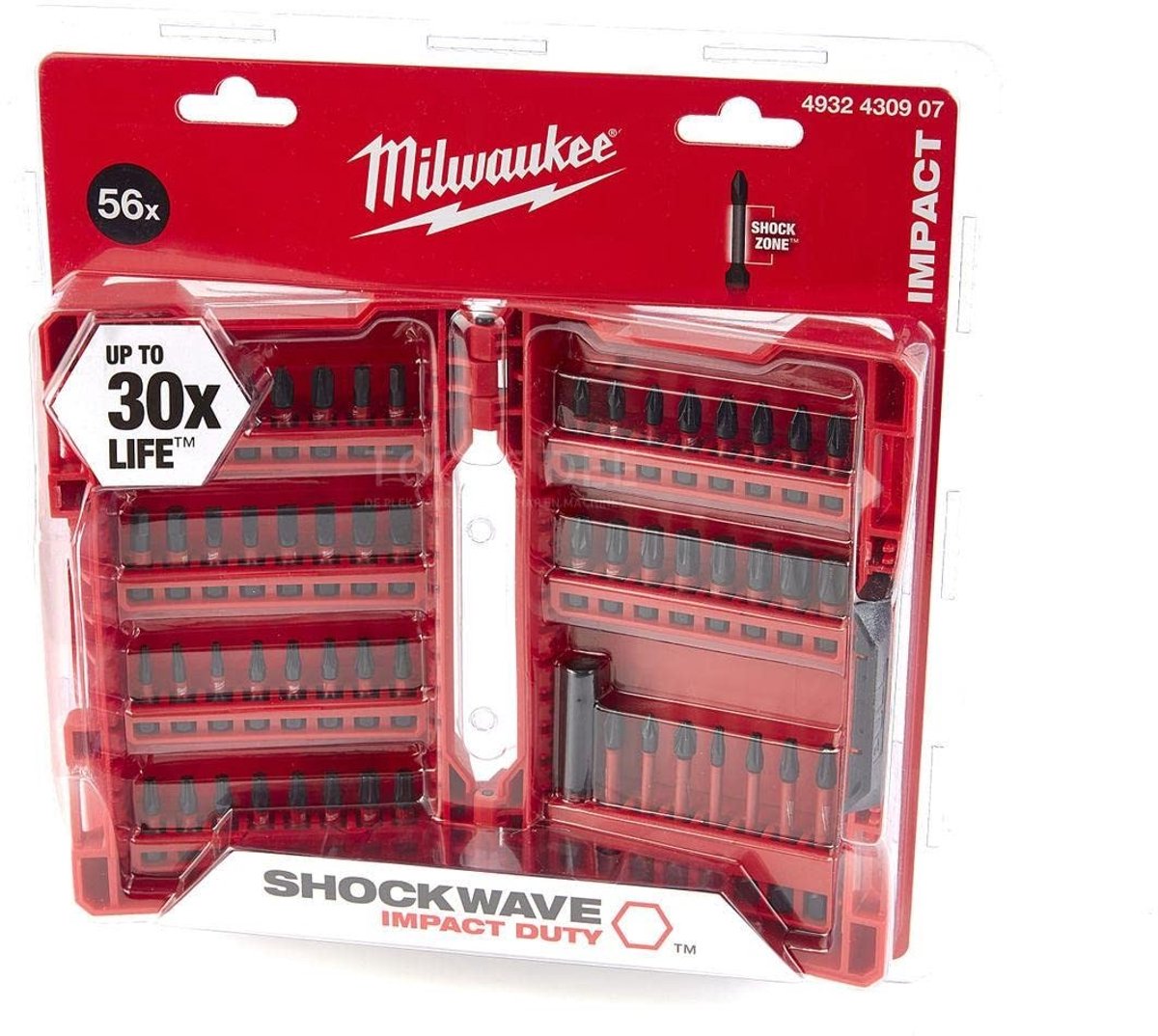Solidchoice - Schroeven en Boorbits Set 56-delig Shockwave GEN II