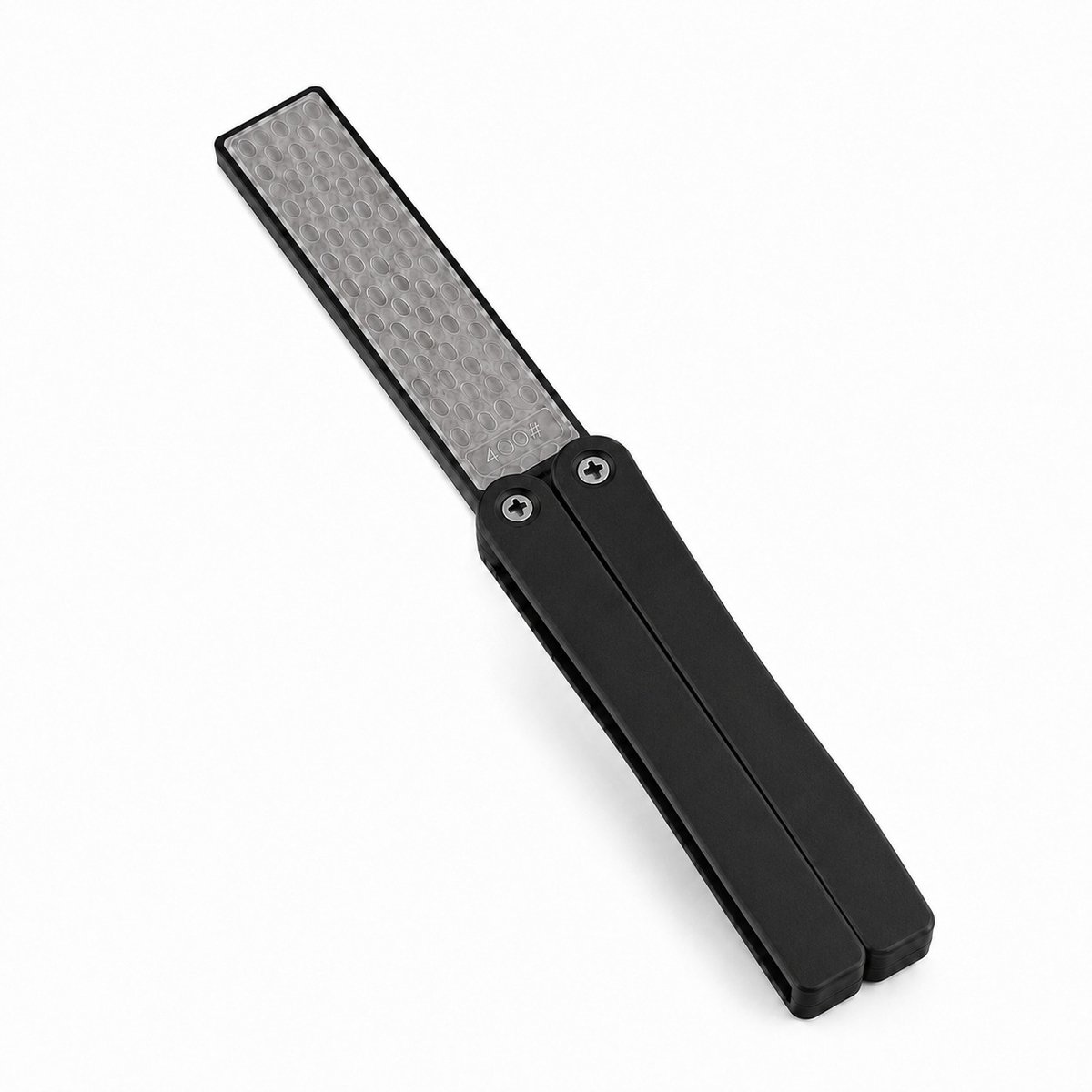 Chef Rebel® – Pocket Aanzetstaal – Diamant – 400/600 Grit – Opvouwbaar – Zwart