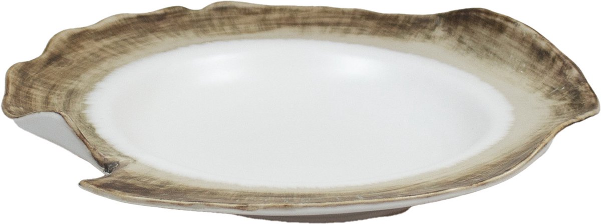Ancient bord diep 24 x 3,5 cm - set van 2 stuks