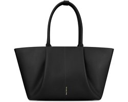 Victoria Hyde "Ada" - Dames Tassen met rits - Schoudertas - Ruime Tas - Handtas - Schooltas - Werktas - Shopper - Tote bag - vrouwen cadeautjes - verjaardag cadeau vrouw - geschikt voor A4 - Zwart