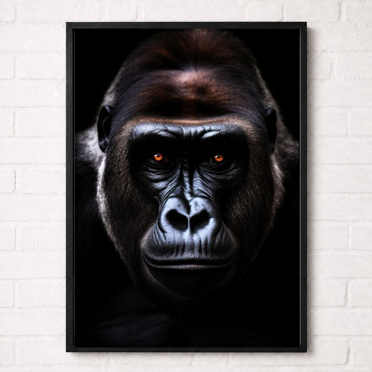 Gorilla Poster - Wildlife Portrait Collection - Dieren Posters - A2+ 43,2 x 61 cm