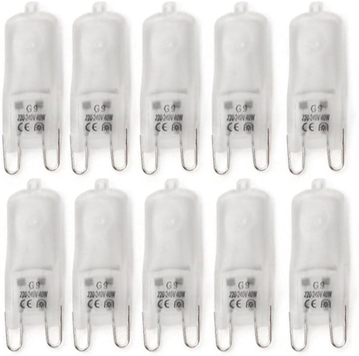 Halogeenlamp - Warm Wit - 40W - Compacte Verlichting met G9 Fitting - Voor Thuisgebruik