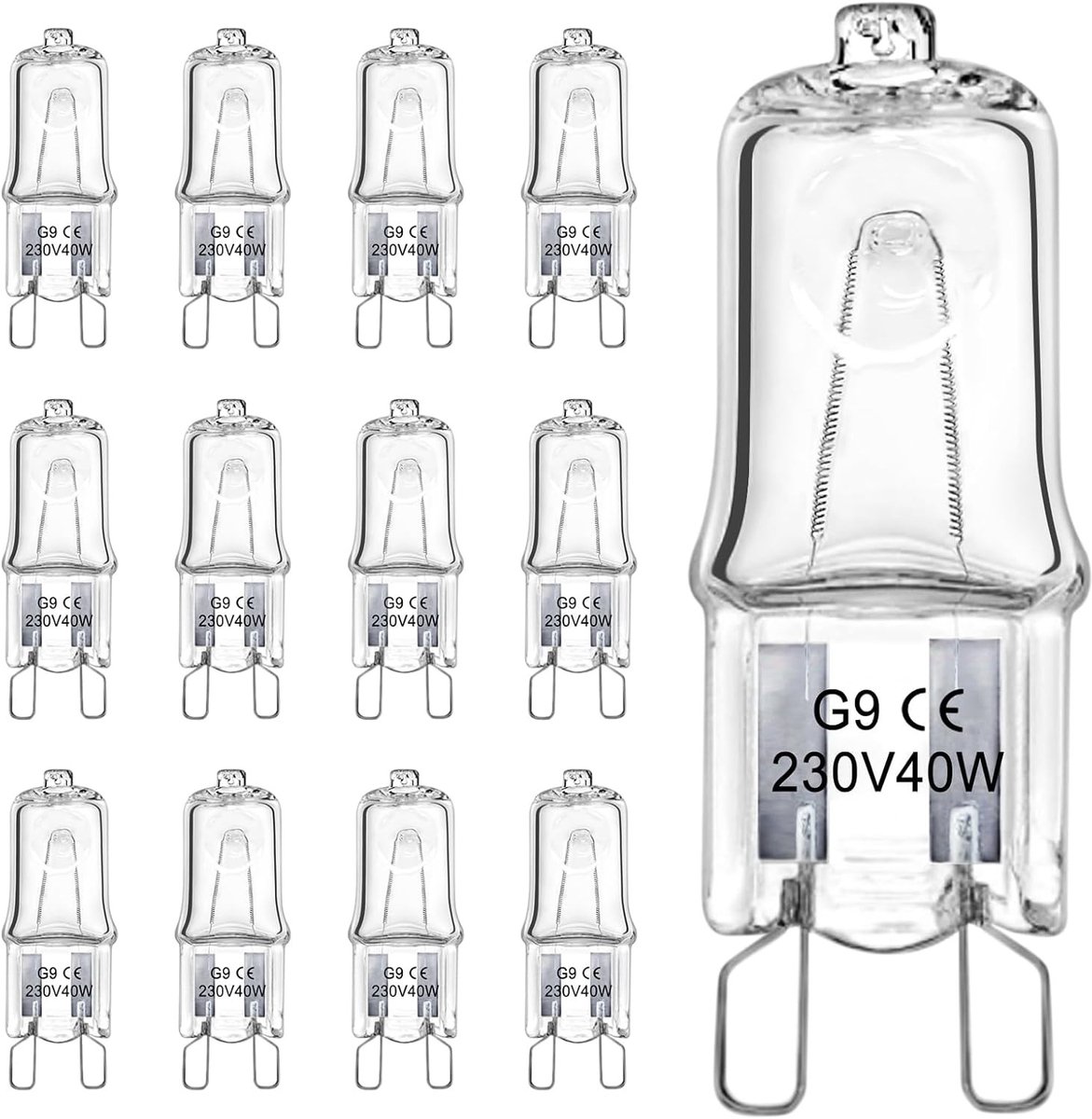 Halogeenlamp - Transparant - G9 40W - Dimbare Capsulelamp - Voor Diverse Ruimtes