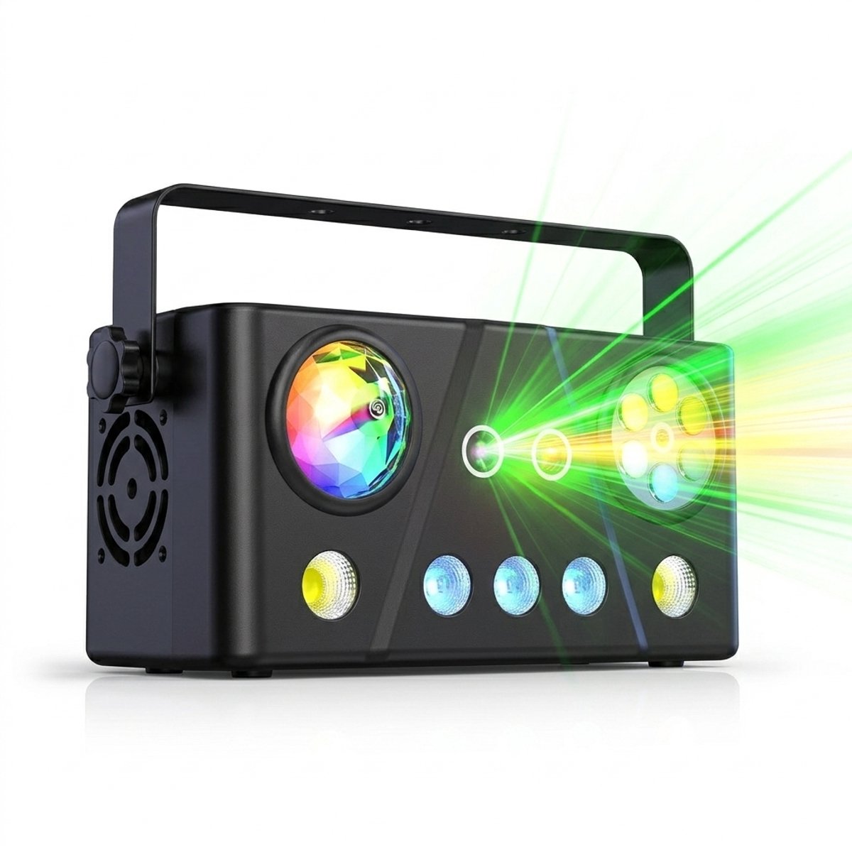NordHaus Effectlicht - RGB LED Beam Light - 5-in-1 Podiumlamp - Kleurrijke lichteffecten - 40 W voor DJ, feest en podium