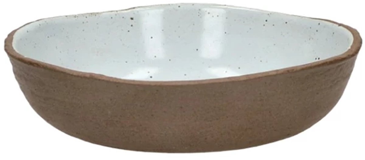 Pomax Igni diep bord D20.5cm gebroken wit