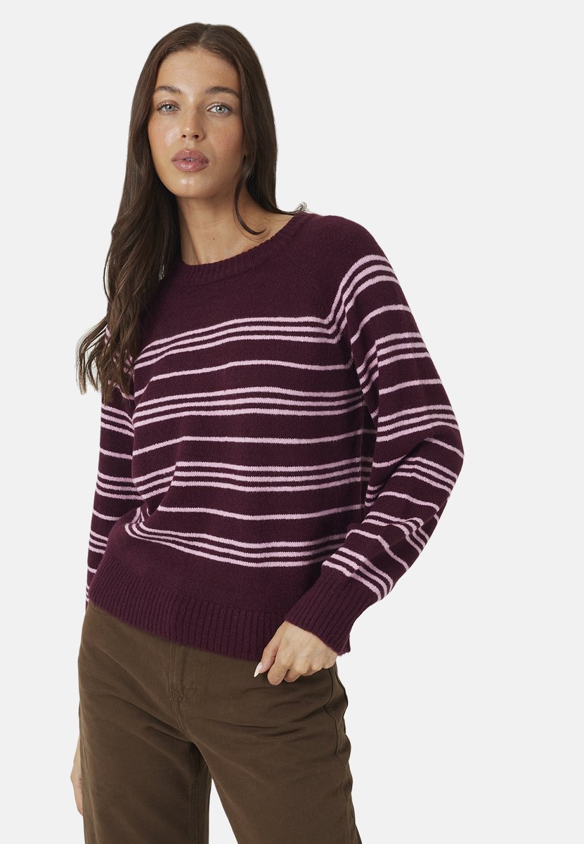 Brave Soul - Outdoortrui - Acryl - Vrouwen - Maat L - paars