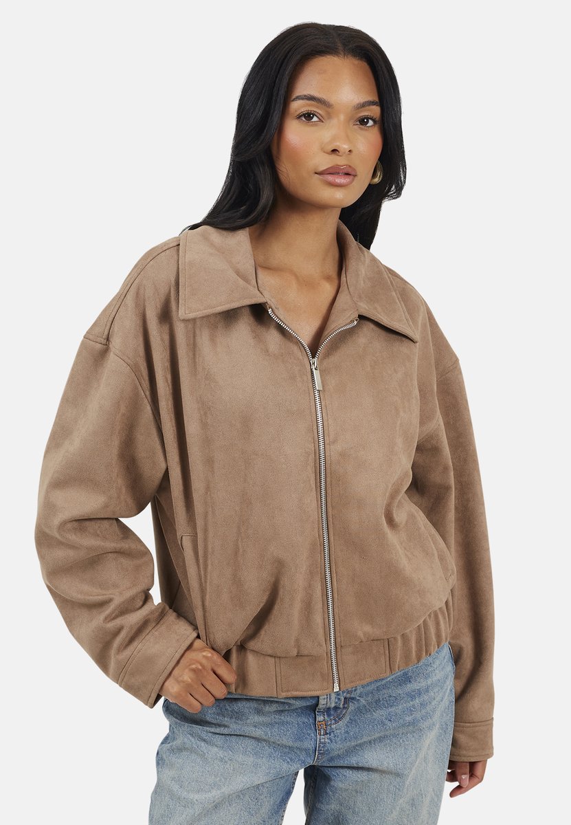 Brave Soul - Outdoorjas - Polyester - Vrouwen - Maat M - taupe