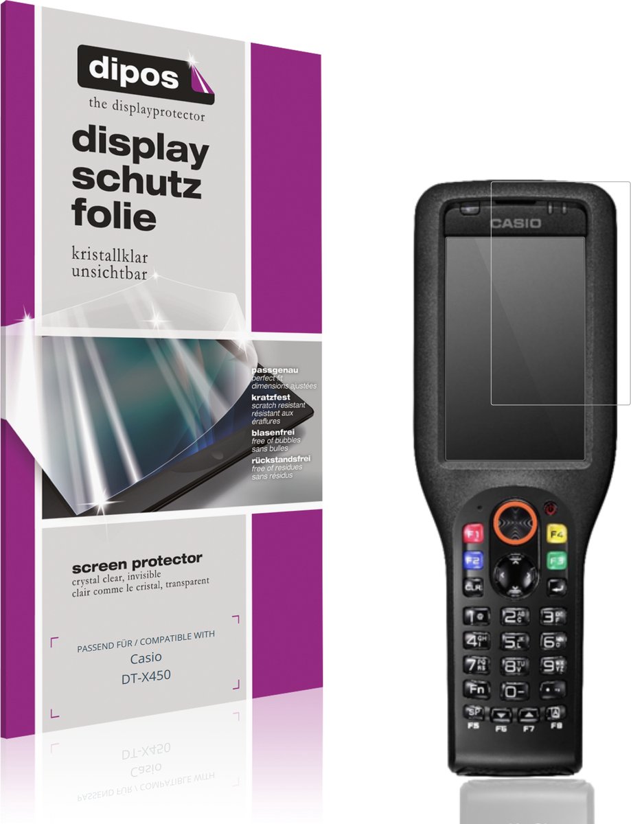 dipos – 6x Beschermfolie geschikt voor Casio DT-X450 | Krasbestendige & heldere Screenprotector Ultra-Thin