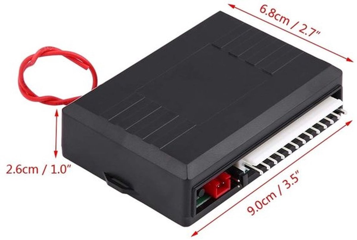 Centrale Vergrendeling Sleutelloos Toegangssysteem - Universeel - 2 Afstandsbedieningen - 80 m Bereik - Robuust Metaal - 12 V DC - Auto Alarm