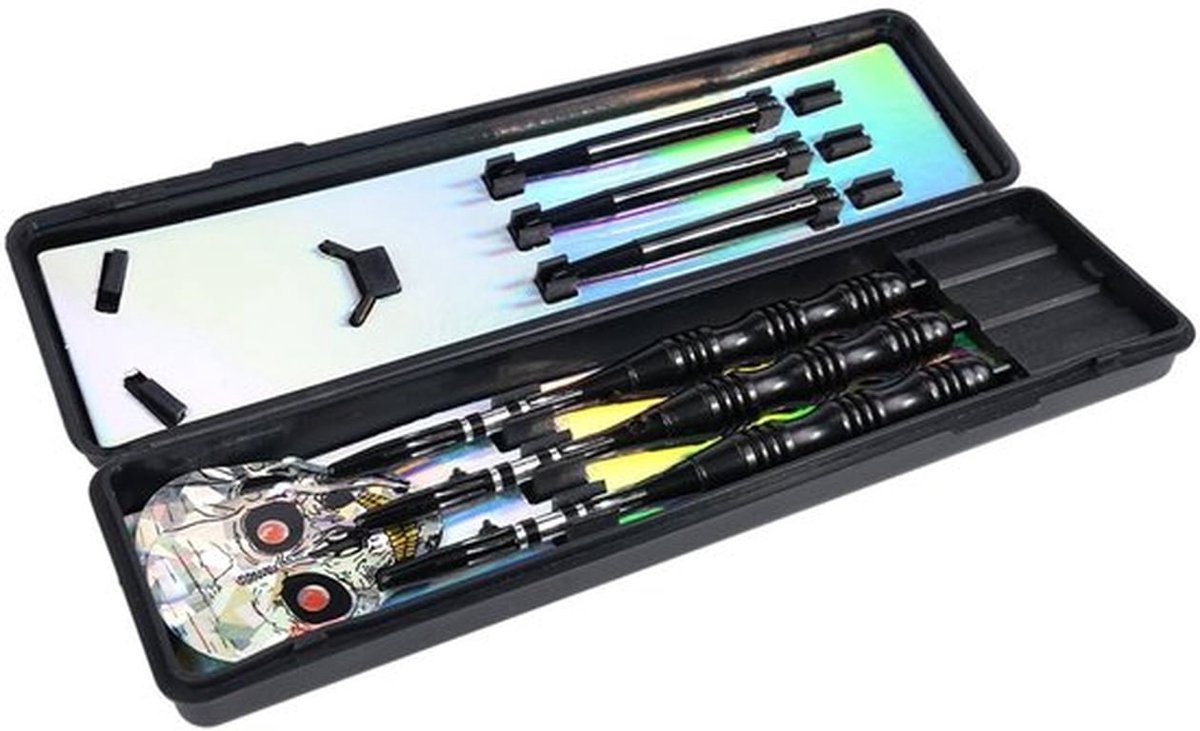 Dartpijlen 24 gram Professionele Set - Wolframstaal - Aluminium Schachten - Stijlflights - Dartetui - Nauwkeurige Precisie - Dartset
