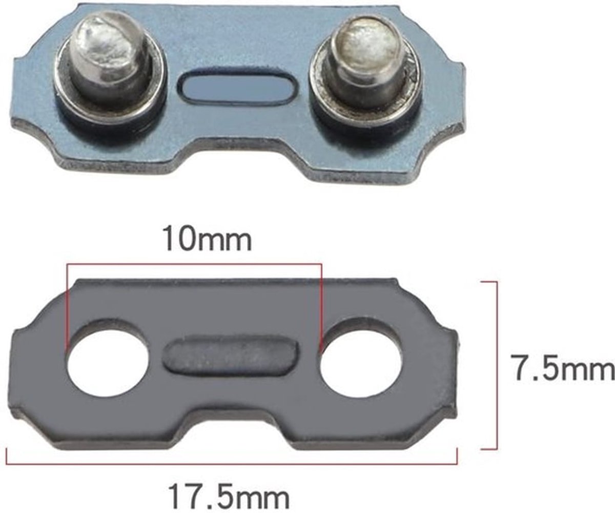 Zaagkettingschakels 20 Stuks - Geschikt voor 1,3 mm/3/8LP Kettingen - Metaal - 66-84 Schakels - Eenvoudig te Installeren - Robuust en Duurzaam - Kettingzaagschakels