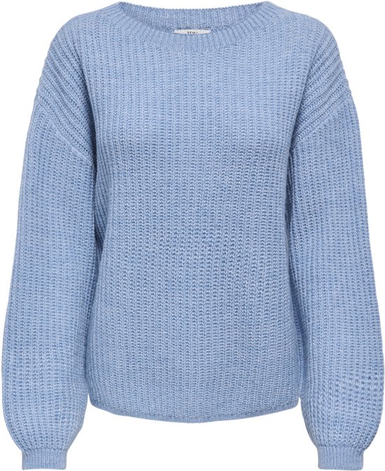 Jacqueline de Yong Trui Jdytennison Life L/s O-neck Pullove 15375071 Allure/white Ply Dames Maat - L