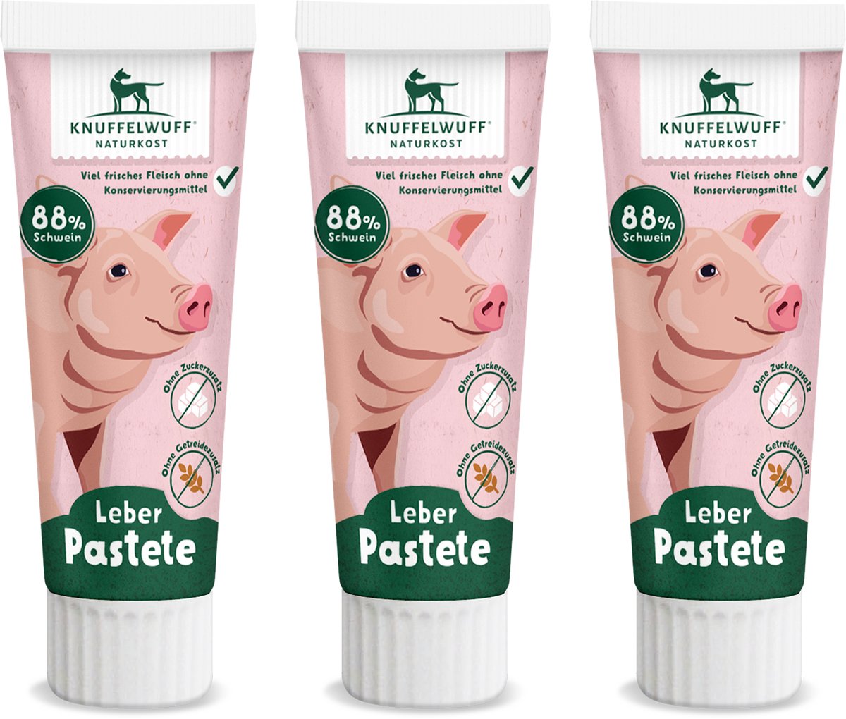 Knuffelwuff Snackpasta leverpaté 3 stuks