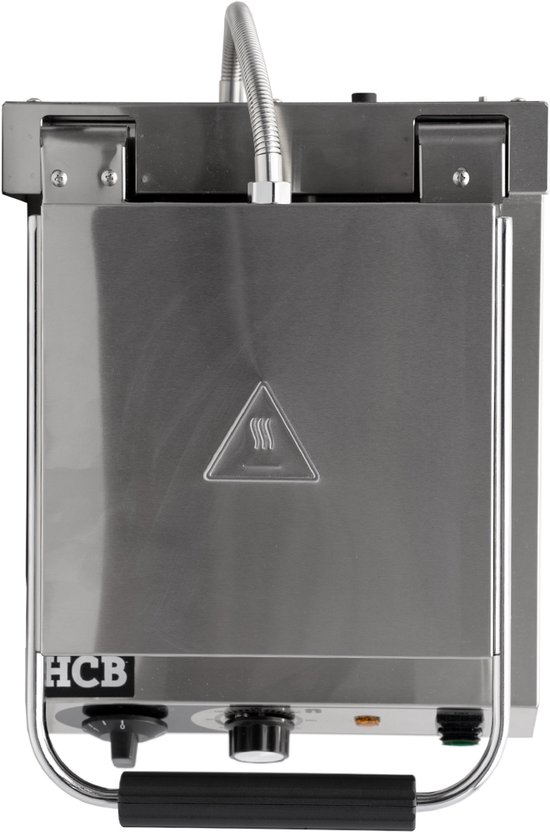 HCB® - Professioneel horeca Wafelijzer voor 2 Luikse wafels - Wafelmaker van RVS / INOX - 38x30x27 cm (DxBxH) - 10 kg - 8681 van HCB — afbeelding 2
