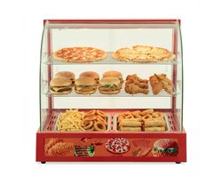 HCB® - Professionele Horeca Warmhoudvitrine - 230V - RVS / INOX - 48x66x60.5 cm (DxBxH) - 21 kg - 7506