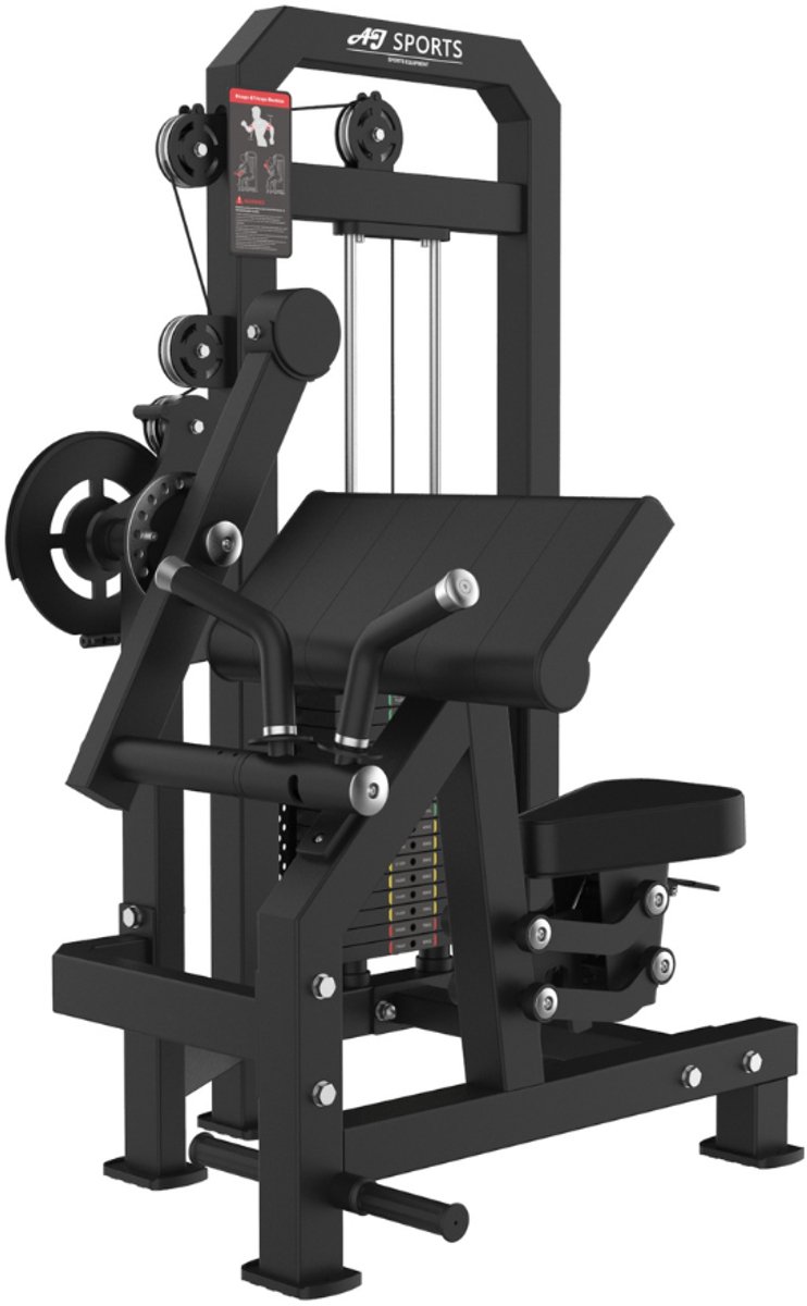AJ-Sports Bicep Curl & Tricep Extension Machine – 2-in-1 Armtrainer – 100 kg Gewichtsstapel – Professioneel