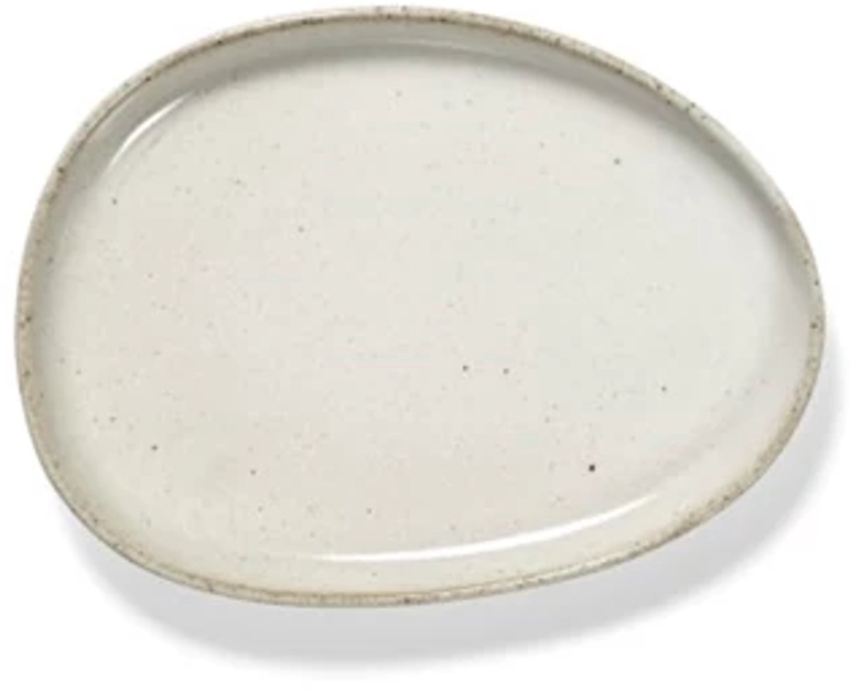 Serax Uncharted Out of Lines plat bord 14x10.5cm off white