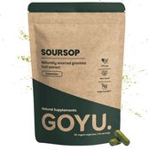 GOYU Soursop Extract 500 mg 60 Capsules - Soursop Extract Capsules - Graviola - Zuurzak - 10:1 extract van het vruchtvlees - 500 mg per capsule - 60 capsules - Vegan - Zonder toevoegingen - Lab getest