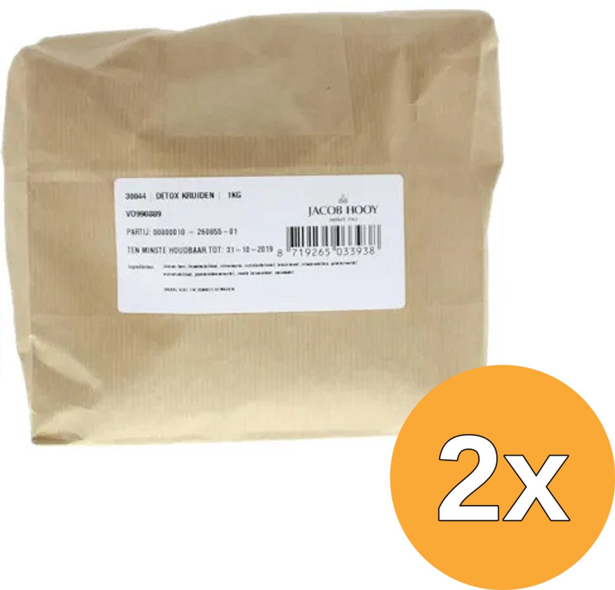 2x Jacob Hooy Detox kruiden (1000 gr)