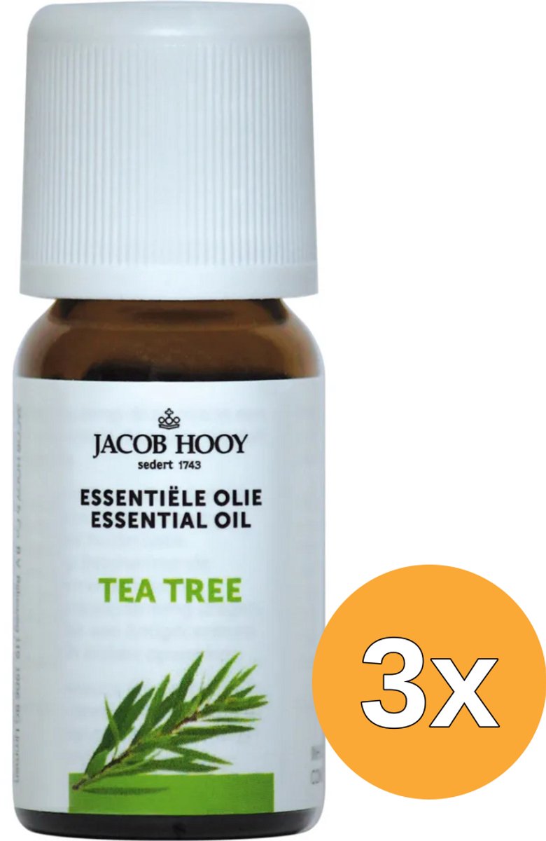 3x Jacob Hooy Tea tree olie (10 ml)