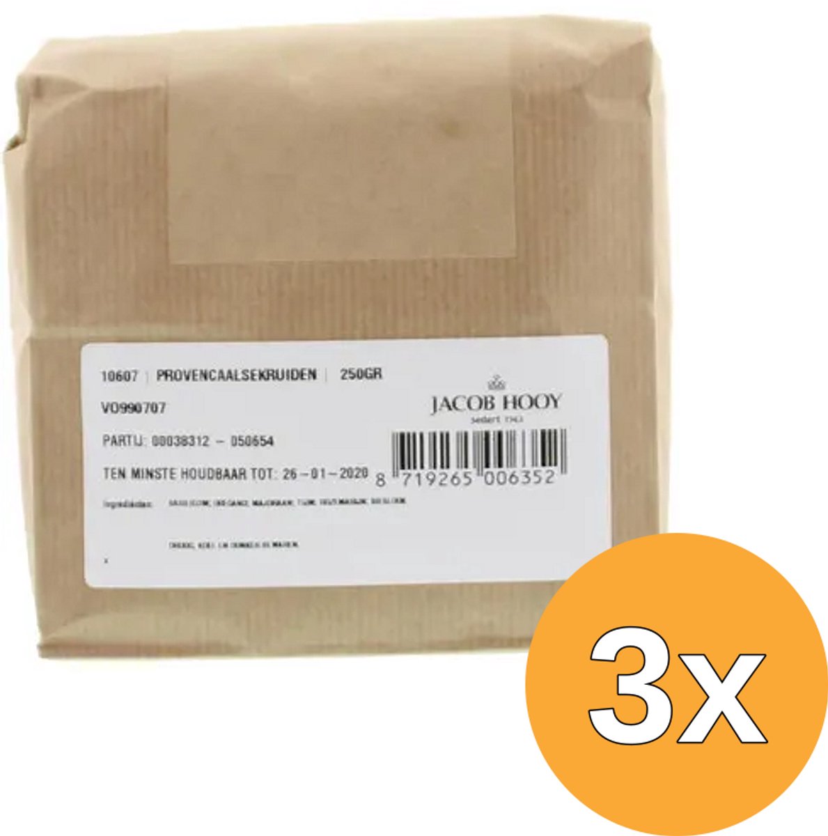 3x Jacob Hooy Provencaalse kruiden (250 gr)