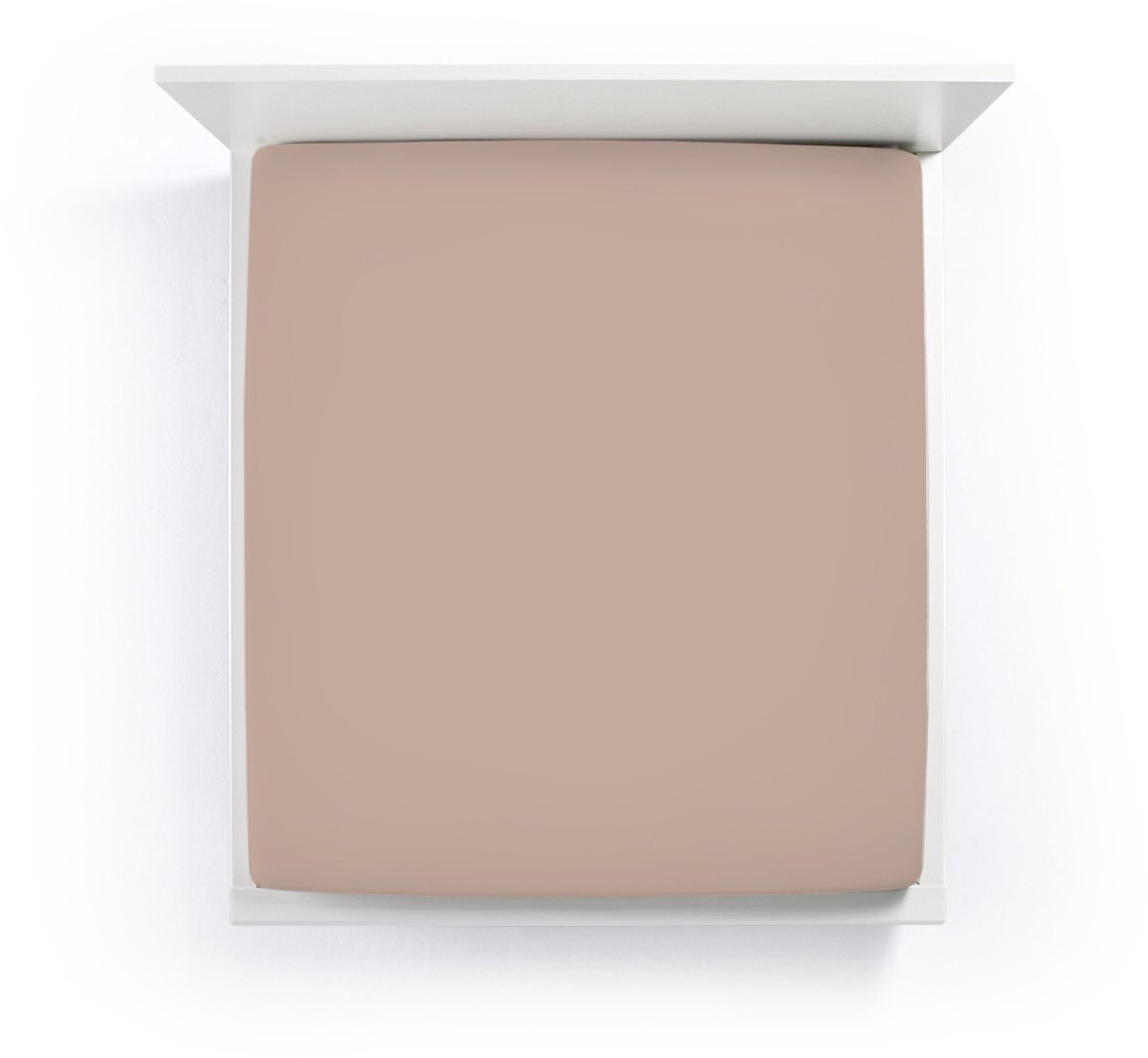 Bella Donna Alto Boxspringhoeslaken Lits-Jumeaux XL truffel-0126 200x220-200x240