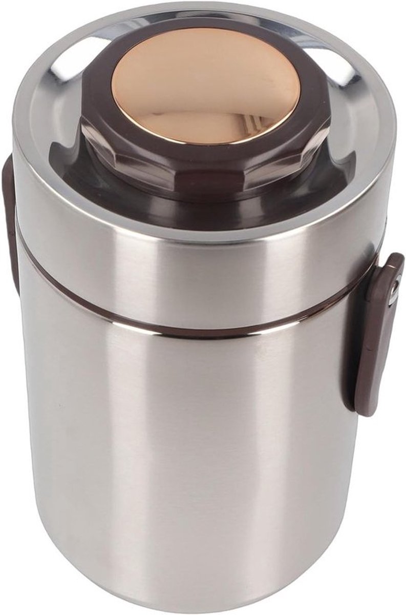 Gevulde Thermosfles 2000ml - RVS Vacuüm Geïsoleerde Lunchbox voor Warm Voedsel, Ideaal voor Kantoor, Reizen en Picknicks